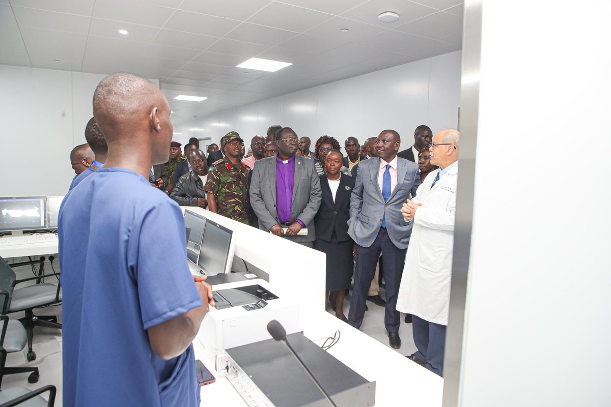 MOH_Kenya's tweet photo. Cabinet Secretary for Health, Dr. Deborah M. Barasa, joined H.E. President William Ruto in officially opening the AGC Tenwek Hospital Cardiothoracic Centre today. This facility marks a significant advancement in cardiovascular health services, aimed at enhancing the well-being of the Kenyan population.

Dr. Barasa emphasized the urgent need for effective interventions against cardiovascular diseases, which are the second leading cause of mortality in Kenya, contributing to 13% of total deaths and 25% of hospital admissions.

To support Universal Health Coverage, the CS noted cardiovascular conditions have been prioritized in the health insurance funds of the Social Health Authority, ensuring comprehensive coverage for affected individuals. Initiatives are also underway to strengthen community health systems through training Community Health Promoters (CHPs) and implementing community screening programs.

Highlighting the prevalence of hypertension in Kenya, Dr. Barasa also noted that a recent report indicates a 33% prevalence rate among adults, reinforcing the need for effective management and preventive strategies. In response, the Ministry of Health has launched the second Strategic Plan for the Prevention and Control of Non-Communicable Diseases (2021/22-2025/26), aiming to reduce premature non-communicable disease mortalities by one-third by 2030. The National CVD Management Guidelines 2024 have also been unveiled, seeking to standardize and enhance the quality of care across all levels of the healthcare system.

Dr. Barasa expressed gratitude for the support of  stakeholders, affirming that under President Ruto’s leadership, Universal Health Coverage is becoming a reality for all Kenyans.

The event was attended by Bomet County Governor Prof. Hillary Barchok, Principal Secretary for Medical Services Mr. Harry Kimtai, and Chief Operations Officer of Samaritan Purse Mr. Edward Graham among others.