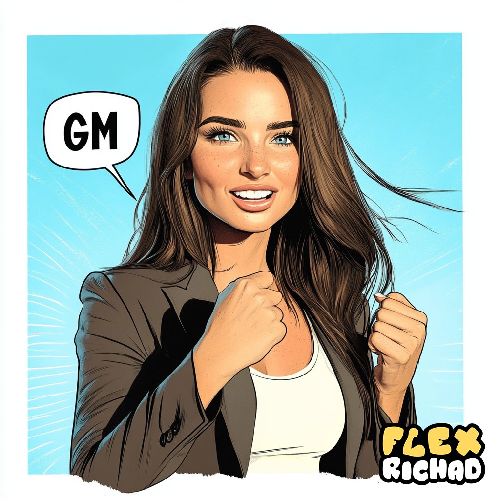 richad_xyz's tweet photo. @AvaMonaro GM @AvaMonaro, have a great one!
You've been FLEXed by $RICHAD 💪
#GM #FLEX #RICHAD #FLEXed #AI #PoweredByAI https://t.co/Cfqy7ouhEz