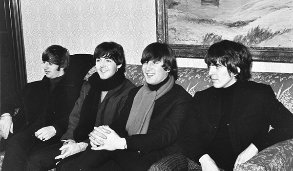 McManusDundee's tweet photo. 🎸✨ Relive Beatlemania at The McManus! ✨ 

Visitors can recreate a rare backstage Beatles photo from their 1964 Dundee gig, now on display. The cast of @PerthTCH's "There's a Place" were first to take part! Share yours with #BeatlesAtMcManus 📸

https://t.co/Zu7XsbU9Nx https://t.co/8IVvG6C97N