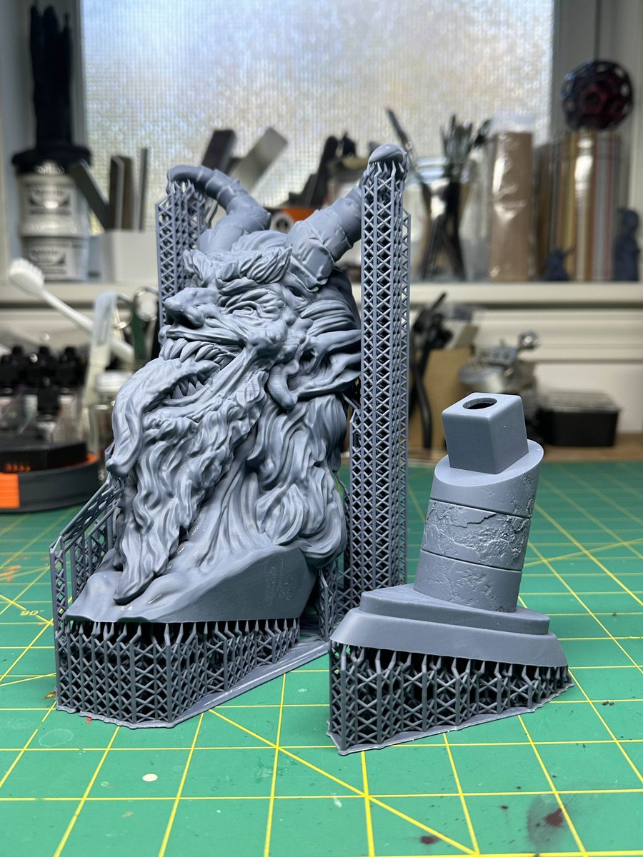 CharroZuck's tweet image. Krampus
Sculpt: @fotismint & @printedobsessio collab #zbrush
Resin: @SirayaTech Fast Navy Grey
Printer: @mypeopoly Forge & @WhamBamSystems XTR
Supports: @lychee3d
#3DPrinting #3dprinter #krampus