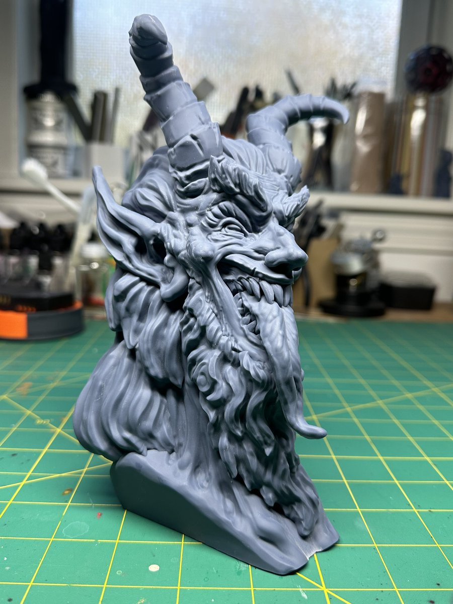CharroZuck's tweet image. Krampus
Sculpt: @fotismint & @printedobsessio collab #zbrush
Resin: @SirayaTech Fast Navy Grey
Printer: @mypeopoly Forge & @WhamBamSystems XTR
Supports: @lychee3d
#3DPrinting #3dprinter #krampus