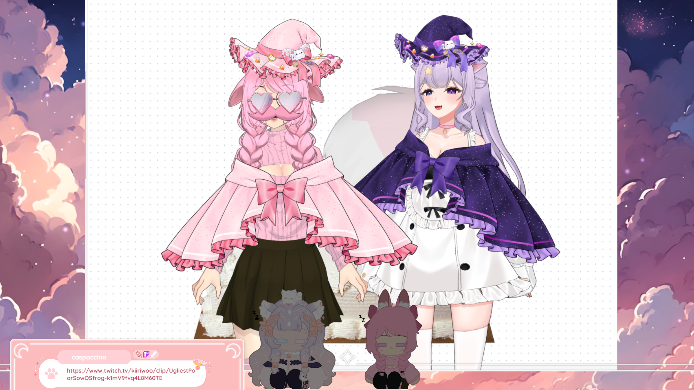 kiiriwoo's tweet image. Holding hands and doing a cute but sus hear me out cake wif @bunnileevt watch chat call us furries on the porple app