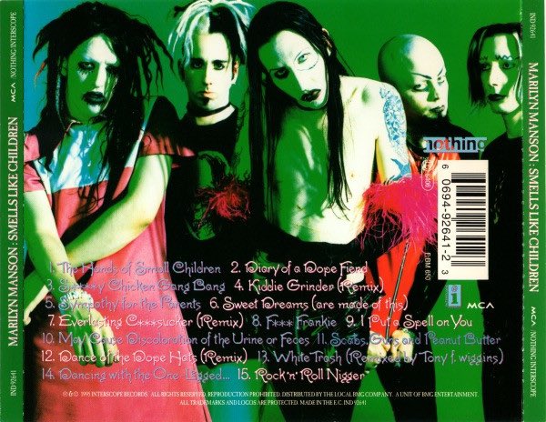 julio6erik's tweet photo. Marilyn Manson released “Smells Like Children” 29 Years Ago.
#marilynansonfans #MarilynManson #smellslikechildren #onthisday1995 #marilynmanson2024 https://t.co/4OFTpamXei