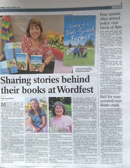 Thanks to <a href="/Hendrover/">Tony Henderson</a> <a href="/TheJournalNews/">The Journal</a> for this feature on Weardale Word Fest <a href="/2021Wordfest/">Weardale WordFest</a> which sees me starting off proceedings with tales of rewilding &amp; the Newcastle Witch Trials on Saturday, followed by <a href="/PintSizedFarmer/">Sally Urwin</a> &amp; <a href="/m_r_manchester/">Margaret Manchester</a>