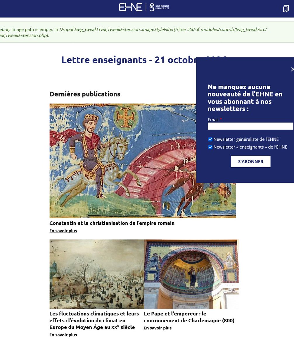 🍊🍋Professeurs d'histoire, ne manquez pas les nouvelles publications <a href="/HistoireEHNE/">Encyclopédie d’histoire numérique EHNE</a> <a href="/RessourcesEhne/">Ressources pédagogiques - Secondaire histoire EHNE</a> 
grâce à la newsletter 👋
- Des dossiers avec des archives inédites réalisés par des spécialistes.
- Des synthèses sur les grandes notions du programme du collège aux lycées.
- Des