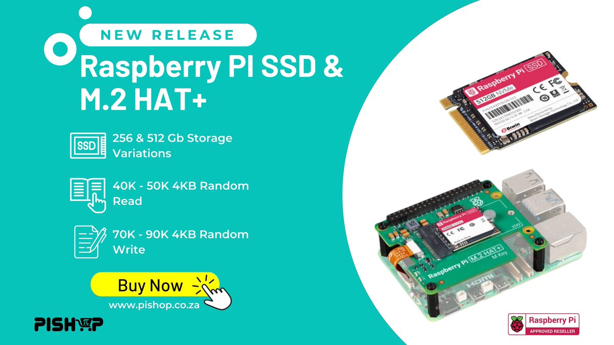 PiShopSA's tweet image. A mass-release for AI and SSD nerds, we can&apos;t wait to get these in your hands to see what you can do with it!
Raspberry Pi 512 GB SSD Kit:
links.pishop.io/track/671a2eb7…
Raspberry Pi AI HAT+ (26T):
links.pishop.io/track/671a2eef…
.
.
.
.
.
.
#pishop #pishopsa #raspberrypi #ai #ssd #pishopafrica