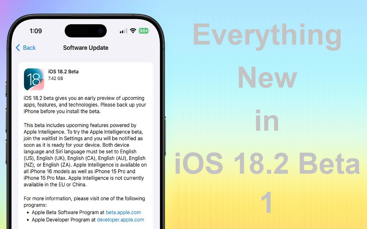 AmarEminen21456's tweet image. Everything New in iOS 18.2 Beta 1
consideringapple.com/ios-18-2-beta-…
#iOS182Beta1
#ios182releasedate
#ios182betaprofile
#howtogetios182beta
#ios182betapublic
#ios182betafeatures
#ios181releasedate
#ios182beta1download
#ios182beta1reddit
#Macintosh
#consideringapple
#MACOS 
#Apple 
#iOS18