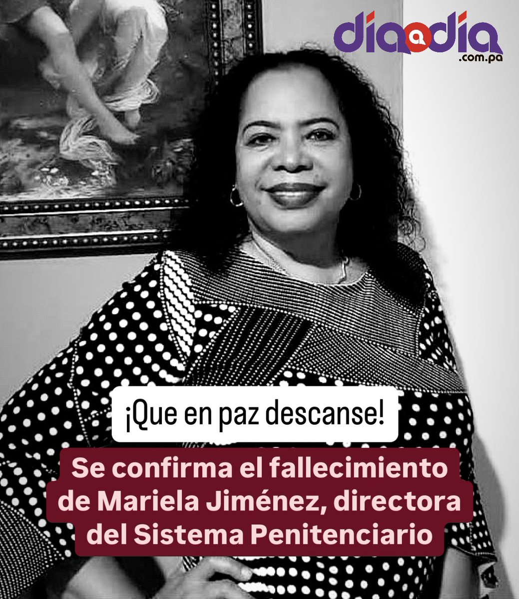 El día de hoy da inicio con la lamentable noticia del fallecimiento de Mariela Jiménez, quien desde el pasado mes de julio ejercía el cargo de directora del Sistema Penitenciario. Durante su vida política, Jiménez fue defensora de las mujeres y de su participación en la política