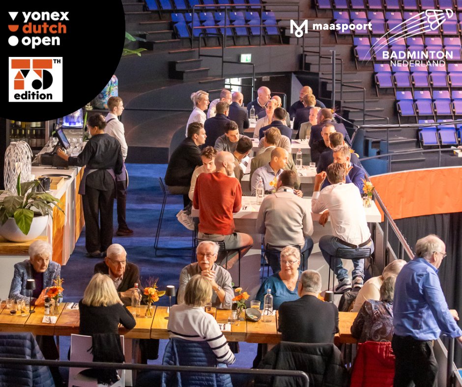 Reserveer je plek in de Yonex Food Experience bij de Yonex Dutch Open in Maaspoort Den Bosch 🏸🥗

Kijk hier voor meer info en om te reseveren: dutchopen.nl/horeca/

#badminton #ydo

(📷 René Lagerwaard)