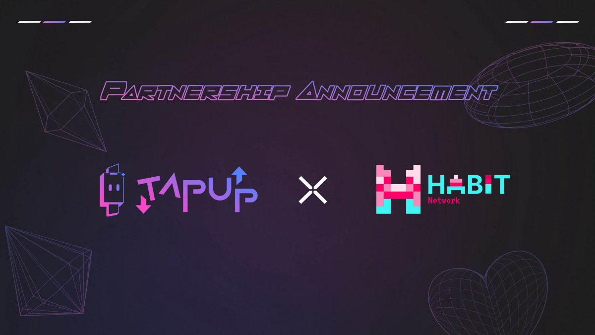 tapup_tg's tweet photo. 🥳We're excited to partner with @0xHabitNetwork 🚀

Complete #HABIT's task in [Earn] and claim 6K $TapUp coins.��https://t.co/Sm60x4S774🔥

🚀HABIT Network is {L3 chain} + {Habit Forming Dapps} Ecosystem. Built-in large user distribution for any Web3 business to tap into, designed to embed Crypto seamlessly into daily routines, aiming to make it a HABIT for a billion users.🌈🌟

🎮 Play HABIT Game: https://t.co/YvVBdZVRPb

#TapUp #Gaming #airdrop #Web3Games