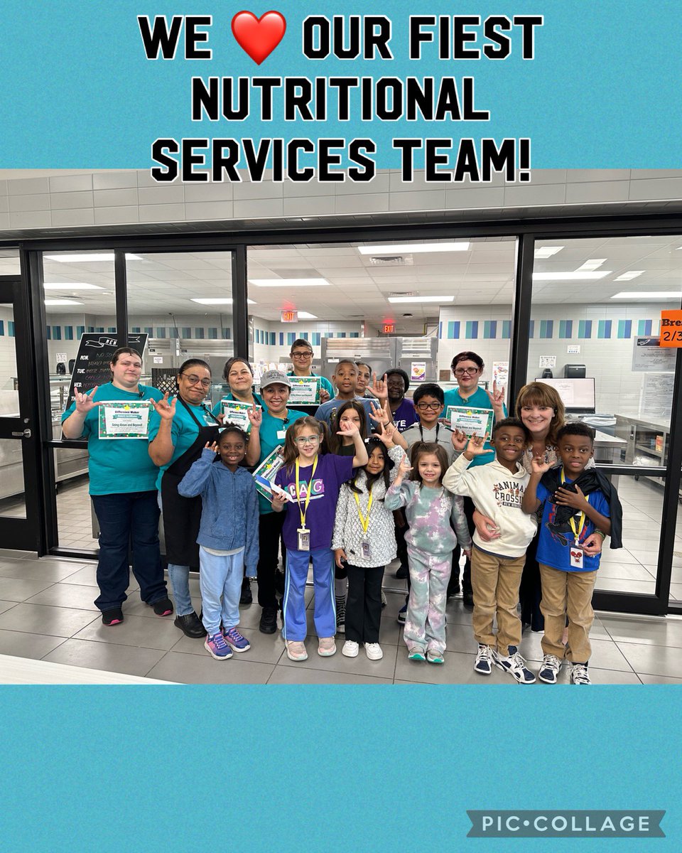 Fiest Elementary (@cfisdfiest) on Twitter photo Last week, we celebrated these wonderful “Difference Makers”- our fabulous Fiest Nutritional Services team! Thanks for taking care of getting our bears fed each day and for always having a smile on your faces! We appreciate you! <a href="/PowerUpCafe/">Cy-Fair Nutrition</a> #FiestROAR <a href="/DougKillian/">DougKillianPhD</a> Last week, we celebrated these wonderful “Difference Makers”- our fabulous Fiest Nutritional Services team! Thanks for taking care of getting our bears fed each day and for always having a smile on your faces! We appreciate you! <a href="/PowerUpCafe/">Cy-Fair Nutrition</a> #FiestROAR <a href="/DougKillian/">DougKillianPhD</a>