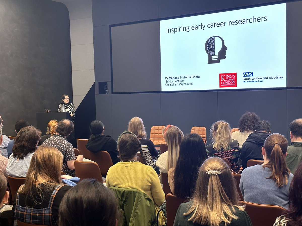 DatamindUK's tweet photo. On the stand now is Dr. Mariana Pinto da Costa, inspiring early career researchers. Such great advice!💡 #MentalHealthEquity #DataScience #Innovation #MQDataScience https://t.co/MvlbaTDcqG