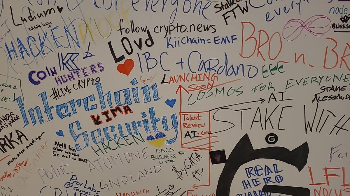 KimaNetwork's tweet photo. 1/2
Hey, Kima fam!⭐️

You nailed it and found what our CTO, @TravelTechGuy,  wrote on the wall at Cosmovers ! 🙌

👀Now, it's time for round two—can you find what our R&D Head, Wael Shama, has written?  

Drop your answers in the comments below!

📢We’re still at @CosmoverseHQ!

🤝If you want to explore cross-chain/cross-ecosystem interoperability for your project, come and chat with us! 

Let’s explore how we can empower your solution with Web3 interoperability!🔥