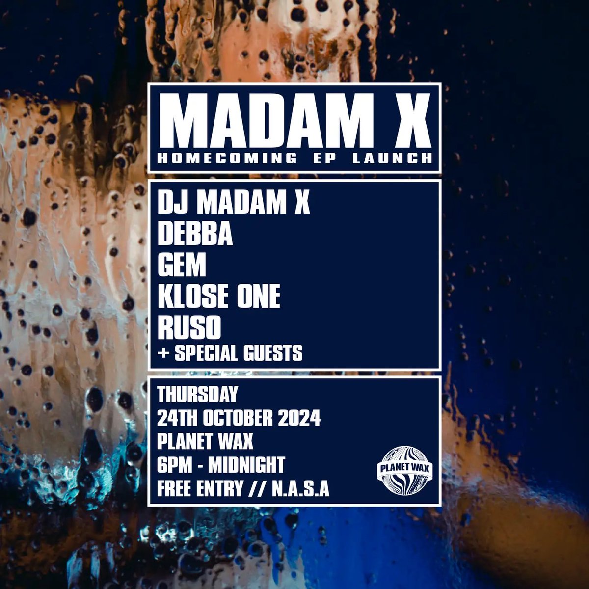 DJmadamX's tweet photo. My Debut Ep HOMECOMING is OUT 2day 🌎🪐

DAD approved

https://t.co/QhmpDGcQYu

Available on wax &amp; digi

4 Club-ready weapons by me @DJ_J_M @cartridge_dj @doctajeep &amp; Andy Martin!

Couldn't have done this w/o them ❤️

FREE PARTY selling recs &amp; spinning tunes 2day @planetwaxuk 6pm https://t.co/OSsa0m99H4