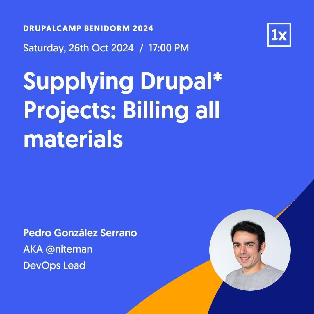 1xINTERNET (@1xinternet) on Twitter photo Part of our team is on their way to <a href="/drupalcampspain/">DrupalCamp Spain</a> ⚡️ <a href="/NITEMAN_es/">Pedro González Serrano</a> will be there talking Drupal in an interesting session- make sure to not miss out! #drupal #drupalcampspain #DrupalExpertise Part of our team is on their way to <a href="/drupalcampspain/">DrupalCamp Spain</a> ⚡️ <a href="/NITEMAN_es/">Pedro González Serrano</a> will be there talking Drupal in an interesting session- make sure to not miss out! #drupal #drupalcampspain #DrupalExpertise