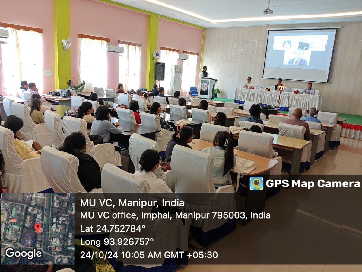 ManipurUniverse's tweet photo. 🎓 Induction Programme of 5 Years M.A. Integrated Japanese 🇯🇵 at Manipur University
📅 Date: 24th October 2024
📍 Venue: #ManipurUniversity
Welcome to all new students joining this exciting journey of learning Japanese language and culture!
 #JapaneseStudies #InductionProgramme https://t.co/JnEiWI2EzA