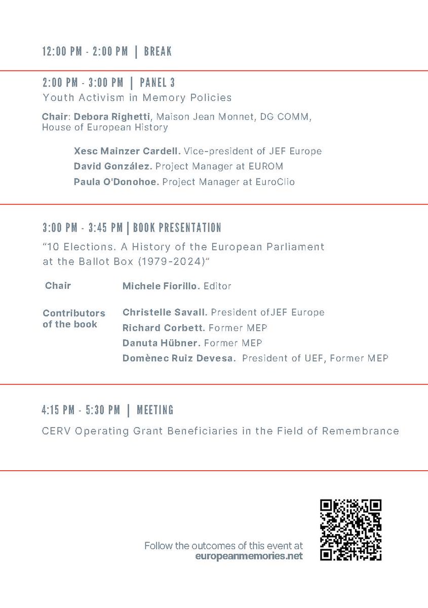 euromemories's tweet image. #TakingStock 📢 The  7th edition of our annual meeting will delve into the diversity of memories, youth activism, and citizens' participation, bringing together policymakers, memory activists, and experts

📆 30/10
📌#InfoHub Brussels @Europarl_EN 
🆓 europeanmemories.net/activities/tak…
