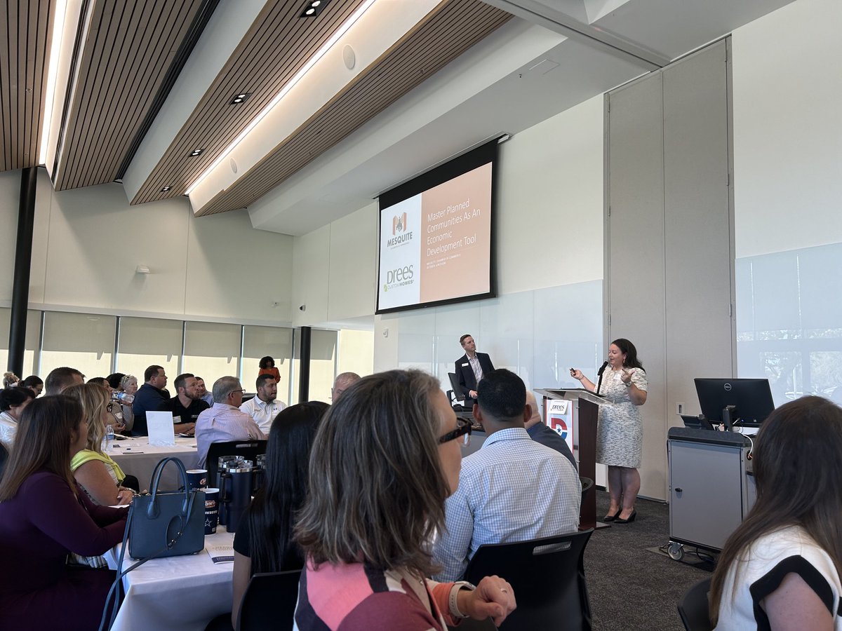Mesquite Chamber Luncheon dialoging about master-planned communities. Great conversation to have related to economic development for our city.