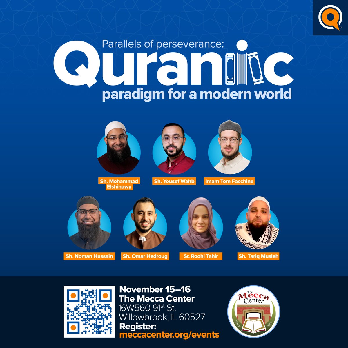 The Mecca Center is excited to collaborate with Yaqeen Institute and local Chicagoland religious leadership for a full-length program on applying the Quran in the modern world. 📖✨

meccacenter.org/events/paralle…