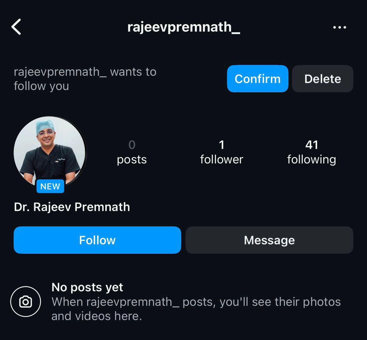 drrajeevp's tweet photo. Beware!
Someone created fake IG and WA accounts in my name and the person is asking people for money.

Kindly request you to not interact with any other profile under my name. Please report &amp; block it immediately. 

Also, secure your own handles as well. 

@BlrCityPolice https://t.co/wNvnUskJhK
