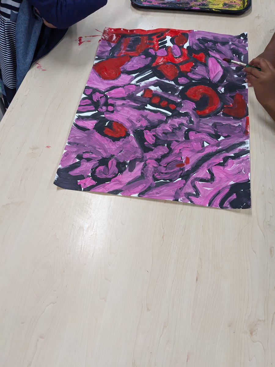 Ms. B's art studio (@relayartstudio) on Twitter photo 2nd worked on collaborative abstract paintings! They were given analogous colors and then one contrasting color to work with. #1relay4all <a href="/Relay_BCPS/">Relay Elementary</a> 2nd worked on collaborative abstract paintings! They were given analogous colors and then one contrasting color to work with. #1relay4all <a href="/Relay_BCPS/">Relay Elementary</a>
