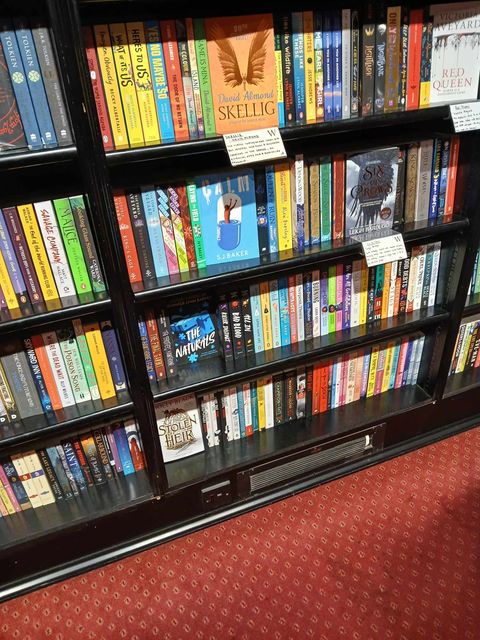 SJBaker_Author's tweet image. Spotted in Waterstones, Hull - such a thrill to see my novel on the shelves there! #neemtreepress #unbound #bookshops #readingmatters #dystopian #ya
