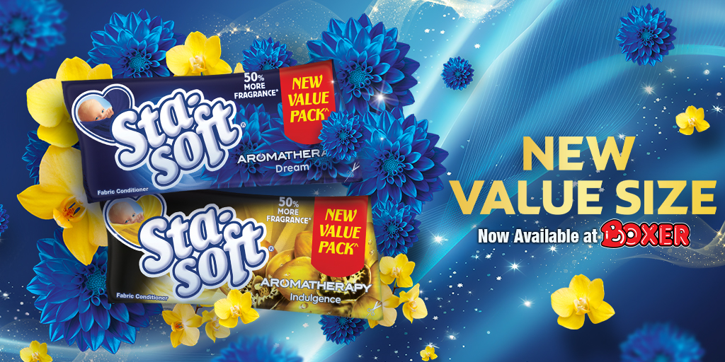 BoxerStores's tweet photo. THERE'S A NEW pack on the block! The new Value Size 350ml Aromatherapy range contains 50% more fragrance and is available at Boxer stores nationwide. What variant have you bought to try out already? Dream or Indulgence?
#boxerstores #stasoft @stasoftsouthafrica https://t.co/FphZpXVpco