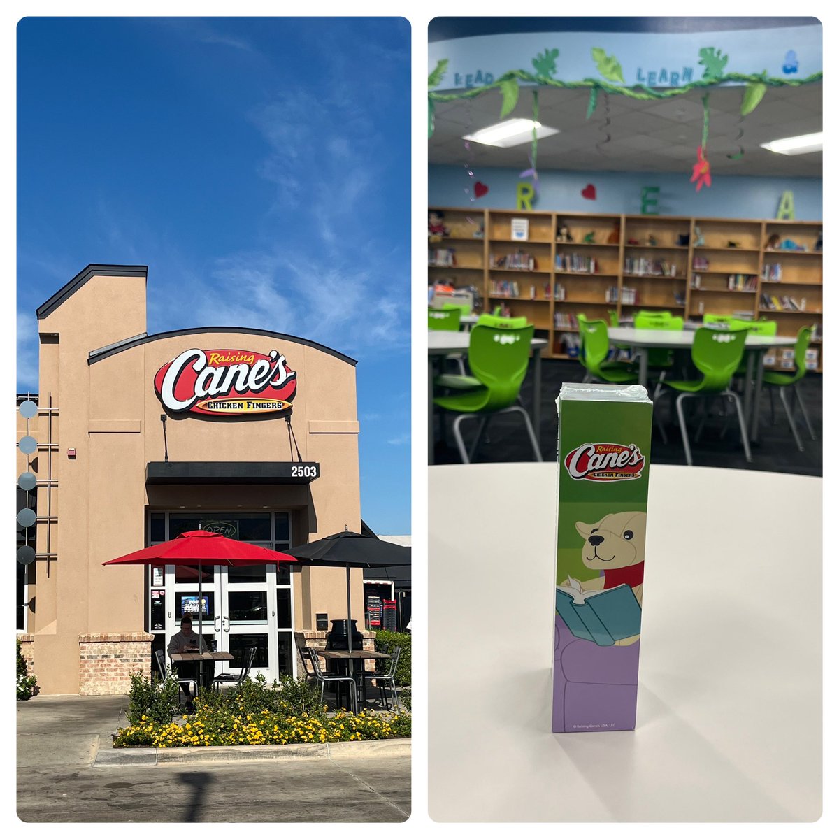 Mrs. Romashyn (@mrs_romashyn) on Twitter photo Thank you <a href="/raisingcanes/">Raising Cane's</a> for supporting reading at our school. Thank you to our previous community sponsors as well!
<a href="/nothingbundt/">Nothing Bundt Cakes</a> <a href="/iFratelliPizza/">i Fratelli Pizza</a> #ilovemydisdlibrarian <a href="/DISDLibrarian/">Patricia Alvarado</a> <a href="/DISD_Libraries/">Dallas ISD Libraries</a> Thank you <a href="/raisingcanes/">Raising Cane's</a> for supporting reading at our school. Thank you to our previous community sponsors as well!
<a href="/nothingbundt/">Nothing Bundt Cakes</a> <a href="/iFratelliPizza/">i Fratelli Pizza</a> #ilovemydisdlibrarian <a href="/DISDLibrarian/">Patricia Alvarado</a> <a href="/DISD_Libraries/">Dallas ISD Libraries</a>
