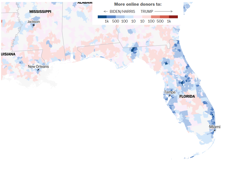 Christopher Bouzy (spoutible.com/cbouzy) (@cbouzy) on Twitter photo People like <a href="/EvanPower/">Evan Power</a> want you to believe Florida is Trump country. However, we can see the number of people who donated to VP Harris in Florida. These are not all Democrats who are donating to VP Harris. Yes, Florida is in play. People like <a href="/EvanPower/">Evan Power</a> want you to believe Florida is Trump country. However, we can see the number of people who donated to VP Harris in Florida. These are not all Democrats who are donating to VP Harris. Yes, Florida is in play.