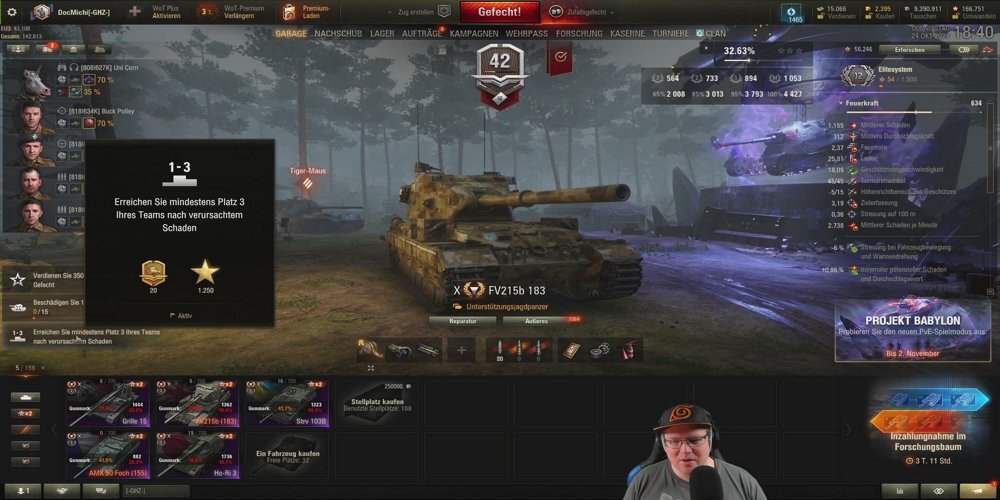 Die Irrenanstalt hat wieder geöffnet! Wir starten mit: World of Tanks ift.tt/PJqnYQ0 #DocMichi #DocMichiTV #Twitch #Streamer #CommunityGaming #TwitchStreamer