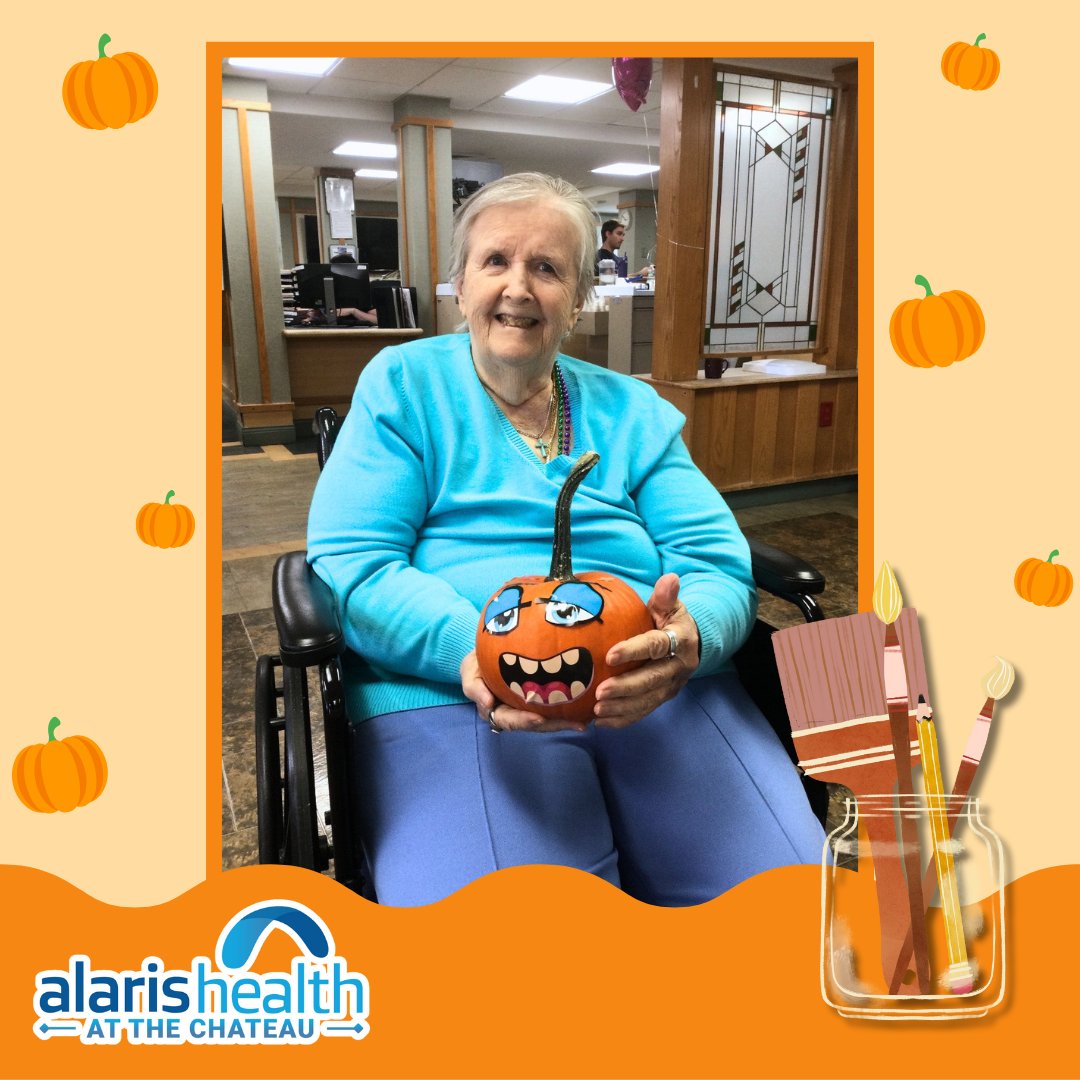 ahchateau's tweet image. 🎃🧡 Creativity is in full swing at The Chateau! Our residents are embracing the fall spirit with Pumpkin Art all October long. 🍂✨ Each day brings a new masterpiece, and we’re loving the autumn vibes! 🎨🍁
#PumpkinArt #FallCreativity #TheChateau #AutumnVibes