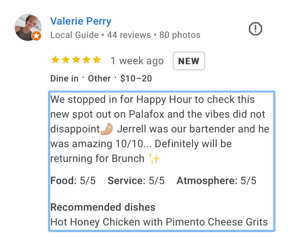 🥂Looking for a fun Happy Hour with great food at a discount and half-off drinks?🍻Look no further! 

Our Palafox has you covered. Our Happy Hour is Wed.- Sat. from 3-5pm. We’d love to serve you soon!
ourpalafox.com