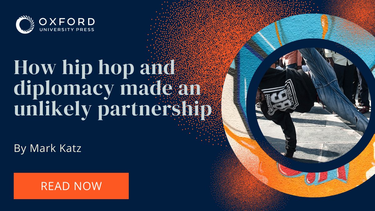 Since 2001, the United States Department of State has been sending American hip-hop artists abroad as cultural envoys to promote peaceful relations across cultures, languages, and national boundaries.

Read more on the #OUPblog: oxford.ly/3BK9k6A