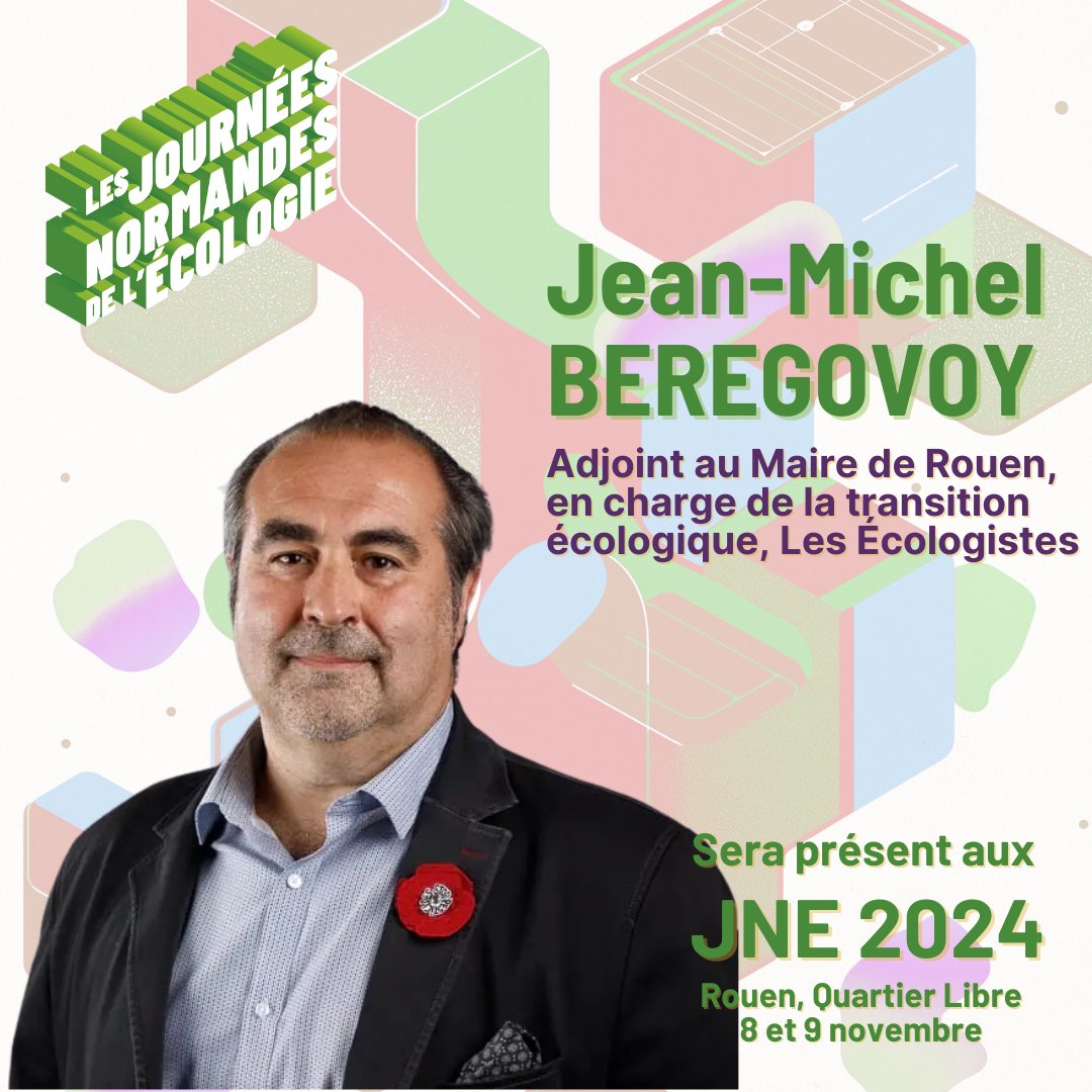 Nous aurons le plaisir de les accueillir aux Journées Normandes de l'Écologie

<a href="/pascaleseux/">Pascale Seux</a> Co-secretaire d'<a href="/eelvrouen/">Les écologistes - eelv Rouen</a> animera samedi 8 novembre à 10h un atelier avec des élu•es et militant-es écologistes locaux engage•es pour l’urgence climatique et sociale

Avec <a href="/JMBeregovoy/">Jean-Michel Bérégovoy</a>