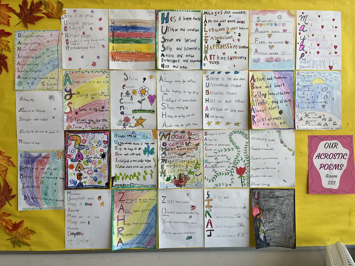 TDSB Welcoming Communities (@welcome_tdsb) on Twitter photo Students at <a href="/TPPS_TDSB/">Thorncliffe Park TDSB</a> write acrostic poems using their name in our Creative Writing program with team member Charlotte <a href="/TDSB_CS/">TDSB Community Services</a> <a href="/CitImmCanada/">IRCC</a> #newcomerstudents Students at <a href="/TPPS_TDSB/">Thorncliffe Park TDSB</a> write acrostic poems using their name in our Creative Writing program with team member Charlotte <a href="/TDSB_CS/">TDSB Community Services</a> <a href="/CitImmCanada/">IRCC</a> #newcomerstudents
