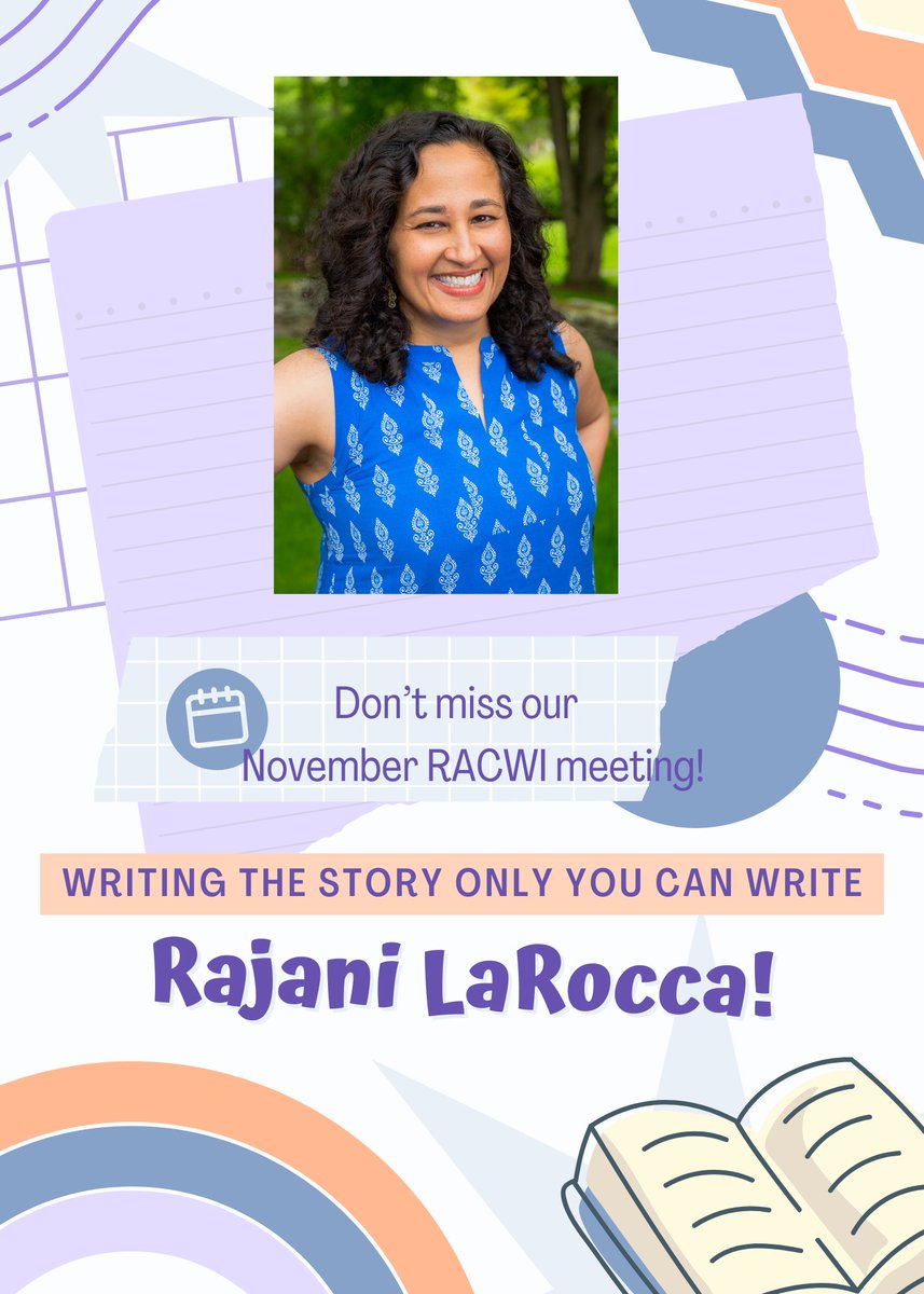 So excited for Rajani's visit to Rochester in November! @rajanilarocca <a href="/RochesterKidLit/">RochesterKidLit</a> #RACWI #RCBF