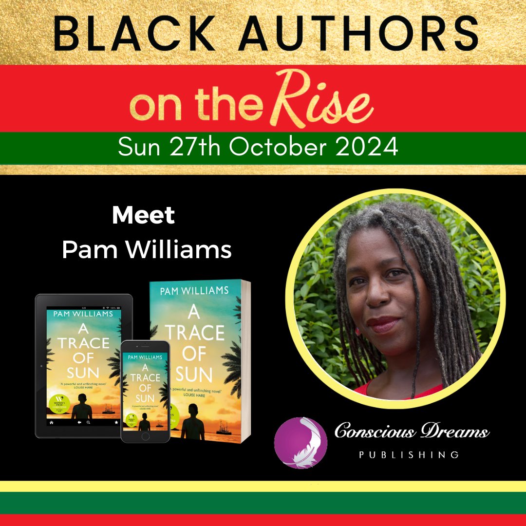 Legend Press (@legend_press) on Twitter photo ✨ Exciting news! <a href="/pamwillwrite/">pamwilliamsauthor</a> , author of the Women's Prize for Fiction longlisted A Trace of Sun, will be attending #BlackAuthorsOnTheRise on Sunday! 📚✨
📅 Sunday 27th Oct
🕚 11am - 4pm
📍 Caius House, Battersea, SW11 3RL
🎟️ Tickets are #FREE! eventbrite.com/e/black-author… ✨ Exciting news! <a href="/pamwillwrite/">pamwilliamsauthor</a> , author of the Women's Prize for Fiction longlisted A Trace of Sun, will be attending #BlackAuthorsOnTheRise on Sunday! 📚✨
📅 Sunday 27th Oct
🕚 11am - 4pm
📍 Caius House, Battersea, SW11 3RL
🎟️ Tickets are #FREE! eventbrite.com/e/black-author…