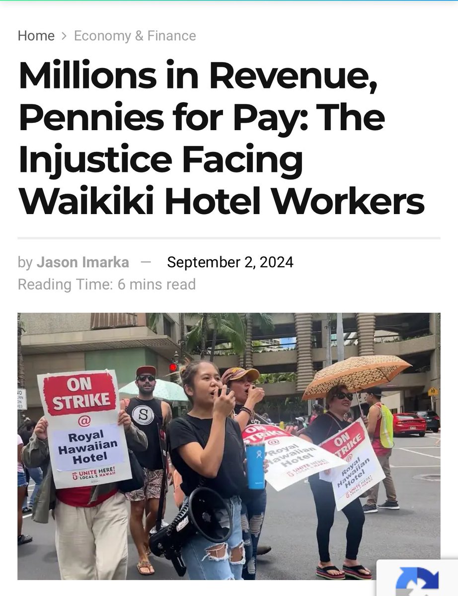 Millions in Revenue, Pennies for Pay: The Injustice Facing Waikiki Hotel Workers.

This strike highlights a broader issue in the hospitality industry, where corporations often prioritize their bottom line over the well-being of their workers.

alsett.com/millions-in-re…