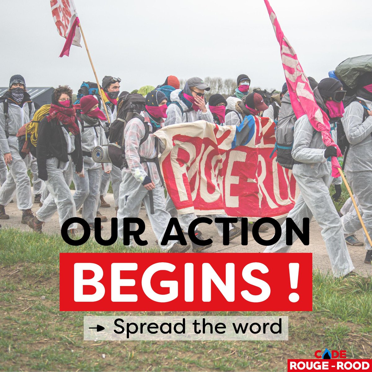 📣 Today the machinery has been set in motion.  💚✊
Where and when will we appear? That's still a secret.😉 But we can say this: There are many of us and we are going to make some noise. 🔥🔥
👉We need everyone, help us by sharing our posts during the action!