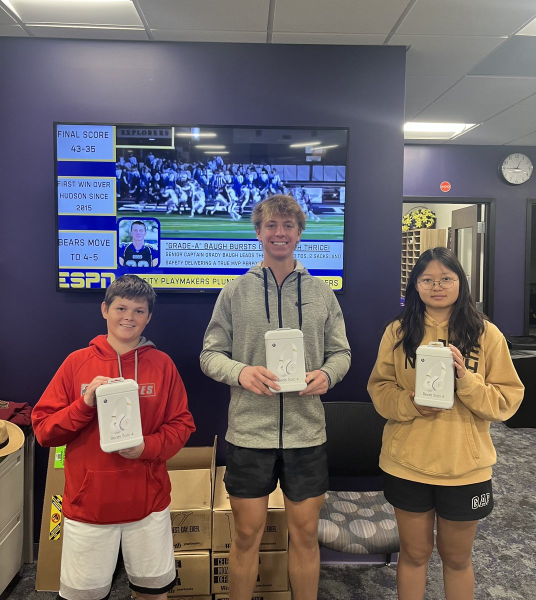 Rick Skoczen (@nrhsskoczenap) on Twitter photo Big SHOUT OUT to our BEAR Way- Quarter 1 Raffle Winners! Bryce, Dmytro, Chloe, and Ben all earned a pair of Beats Solo-4 headphones! Keep up the great work! #TheBEARWay <a href="/MrsHubbellNRHS/">Kristin Hubbell</a> <a href="/NOROguy/">Papa O</a> <a href="/MrYappelNRHS/">MrYappelNRHS</a> Big SHOUT OUT to our BEAR Way- Quarter 1 Raffle Winners! Bryce, Dmytro, Chloe, and Ben all earned a pair of Beats Solo-4 headphones! Keep up the great work! #TheBEARWay <a href="/MrsHubbellNRHS/">Kristin Hubbell</a> <a href="/NOROguy/">Papa O</a> <a href="/MrYappelNRHS/">MrYappelNRHS</a>
