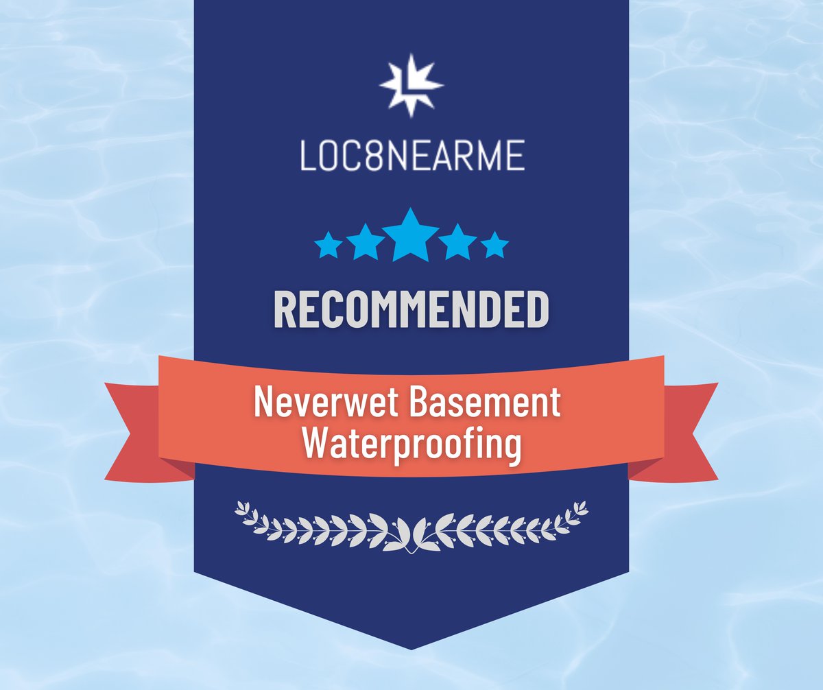NeverWetBasemnt's tweet image. Proud to be recommended by Loc8NearMe! 🏆 Trust Neverwet Basement Waterproofing for top-notch service and reliable protection against water damage. Your home deserves the best! 

➡️ Contact Us Today!
Neverwetbasements.com/contact-us

#NeverwetBasementWaterproofing #TrustedService #Loc8...