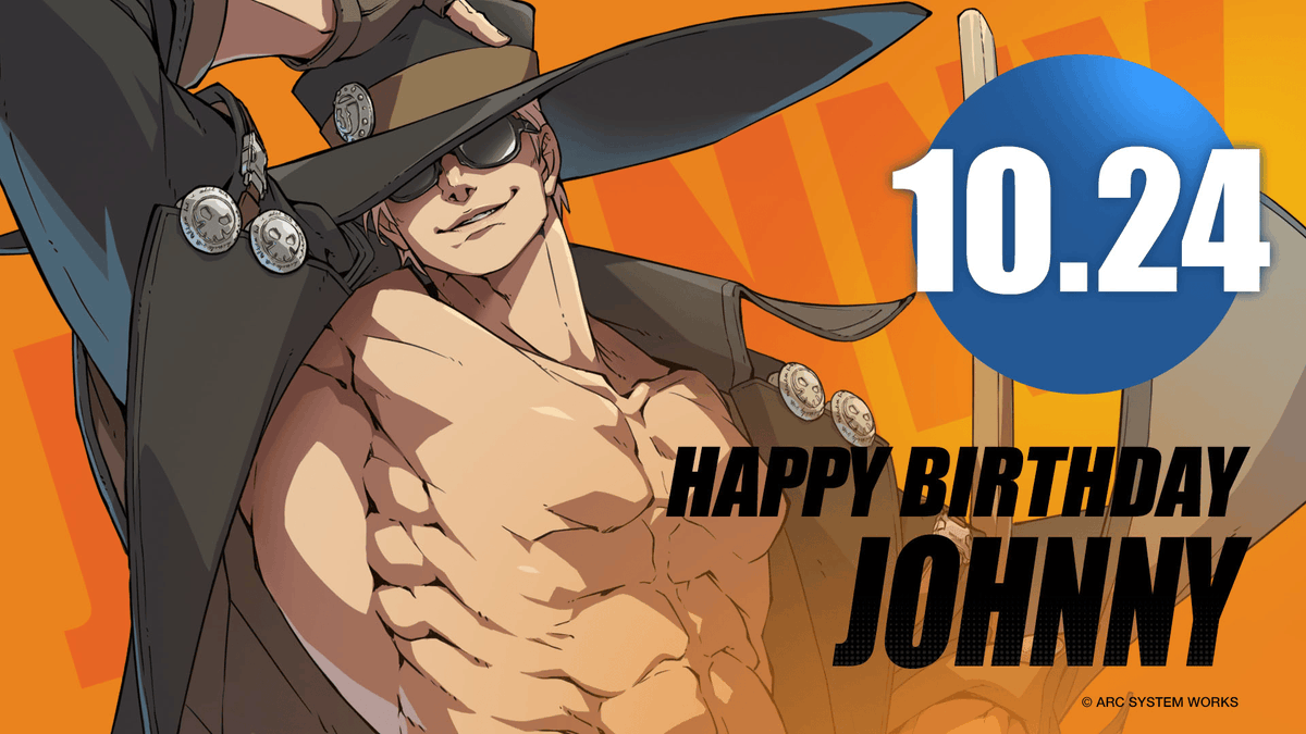🕶️ "Let's do this with style..." 🕶️

Join us in wishing a very Happy Birthday to Johnny!

#GGST #Birthday #Johnny