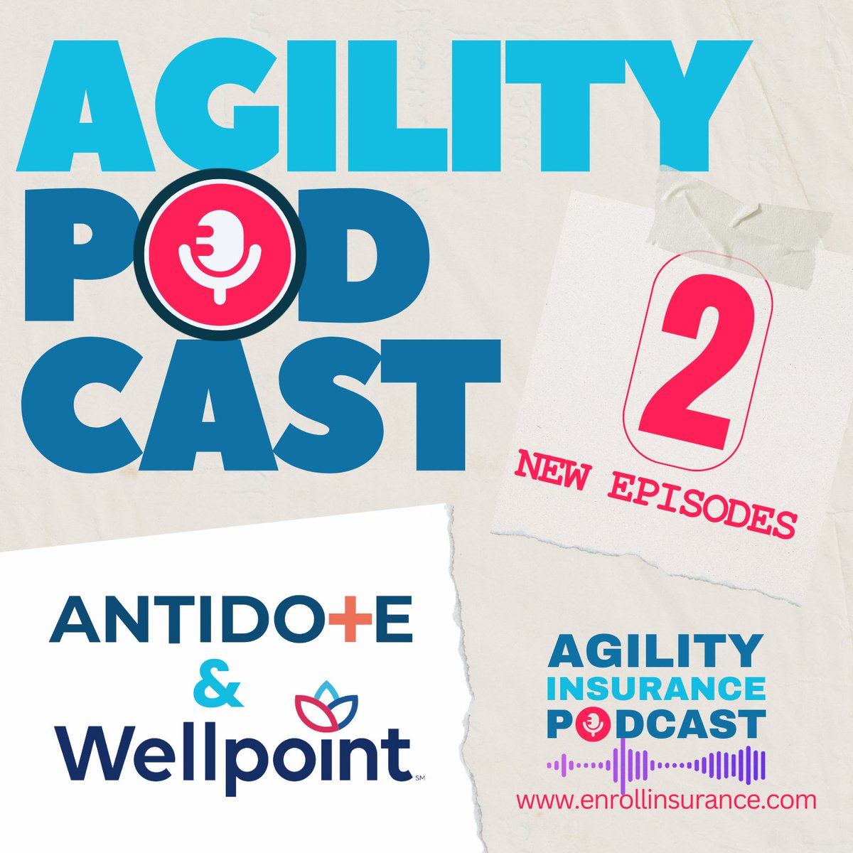 Twice the conversation, twice the impact! Don’t miss the latest episodes of the #AgilityInsurancePodcast featuring Antidote Health and <a href="/wellpoint/">Wellpoint</a>. Discover the best way for meeting your clients’ health insurance needs! Listen on Spotify HERE: zurl.co/gLJK