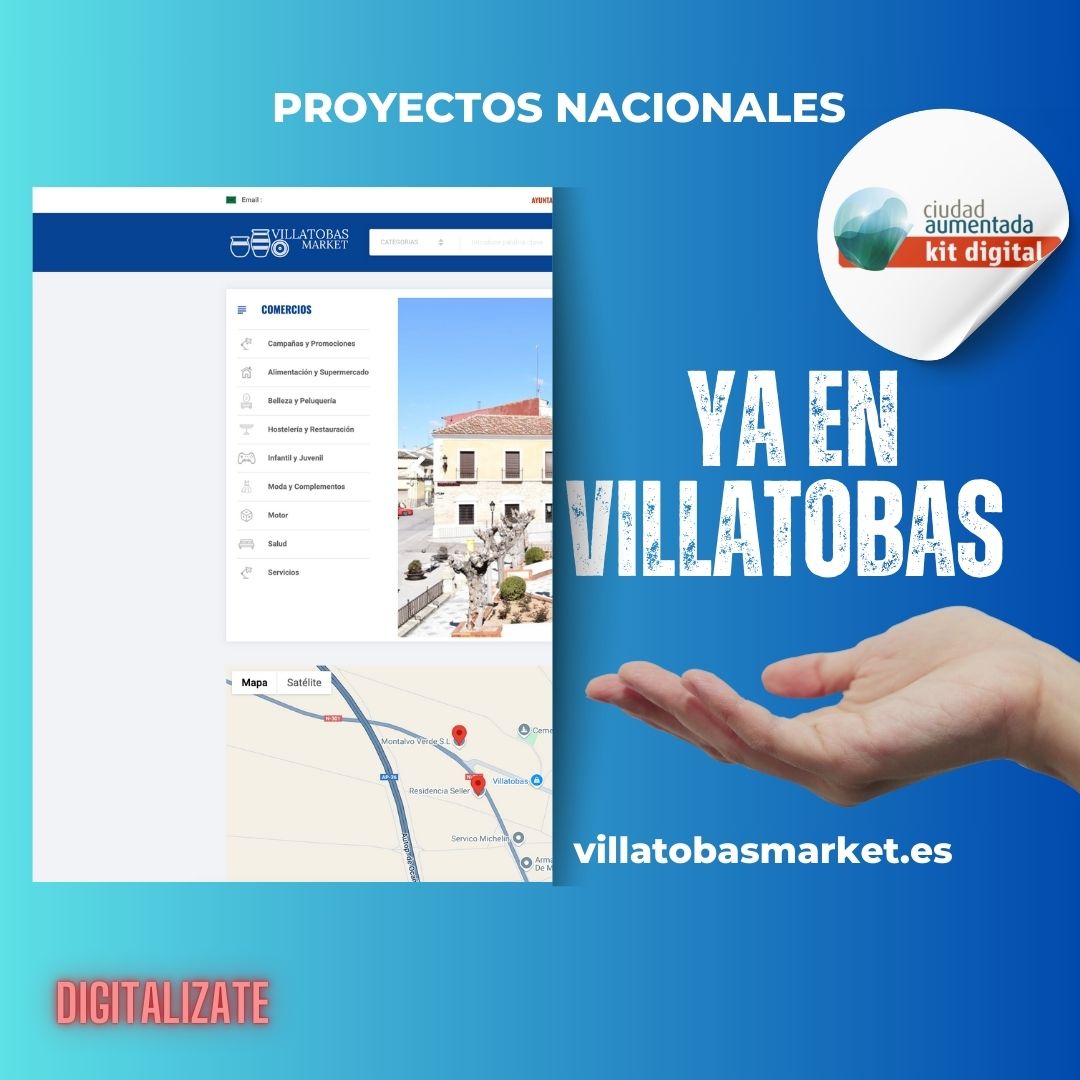 Villatobas Market: El Comercio Local Digitalizado

Con orgullo presentamos Villatobas Market, el marketplace que conecta y fortalece el comercio local del municipio. ¡Compra local, apoya a tu comunidad! 🏬🛍

#ComercioLocal #MarketplaceDigital #Villatobas