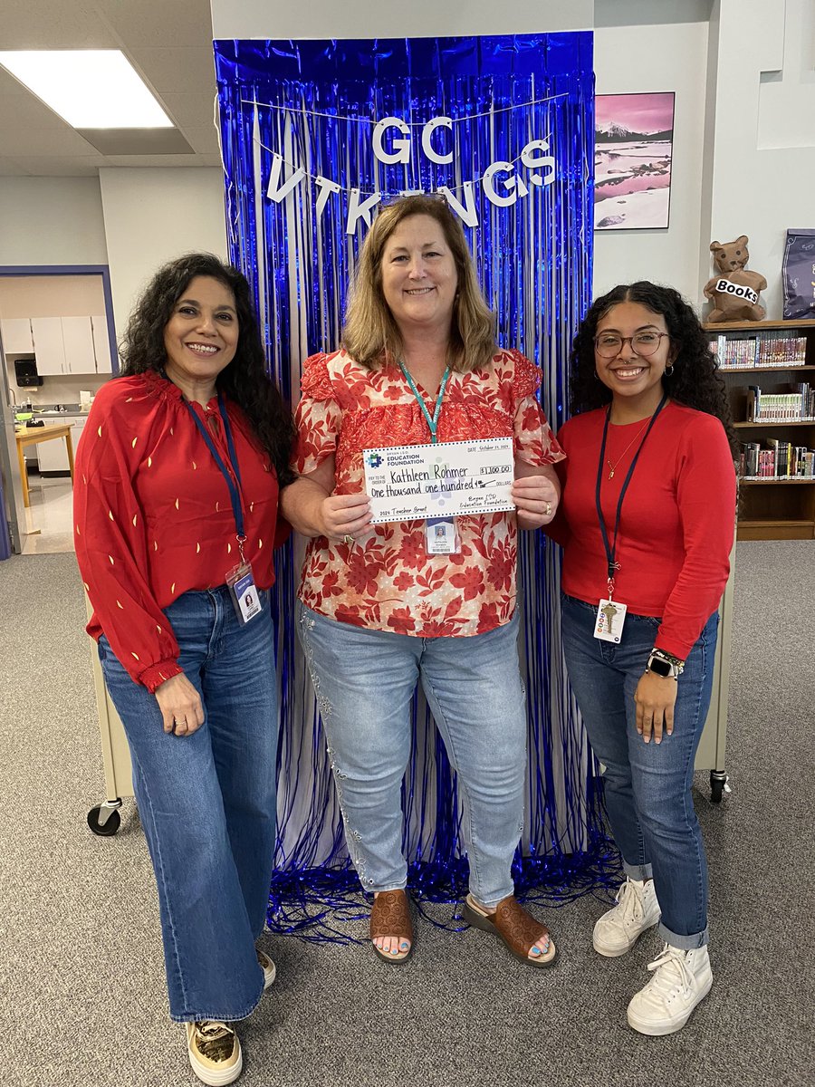 The first day of Red Ribbon Week and we got another grant from the Education Foundation!
@LaneBuban <a href="/BISD_Libraries/">Bryan ISD Library Services</a> <a href="/BryanISD/">Bryan ISD</a> <a href="/BryanHS_PTSO/">Bryan High School PTSO</a>