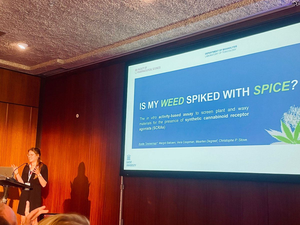 I am extremely grateful to be attending the #LxAddictions24 conference, where I had the opportunity to present our research on the screening of plant and waxy-like materials for the presence of SCRAs.

🌿pmc.ncbi.nlm.nih.gov/articles/PMC11…
🪔…iencejournals.onlinelibrary.wiley.com/doi/10.1002/dt…
