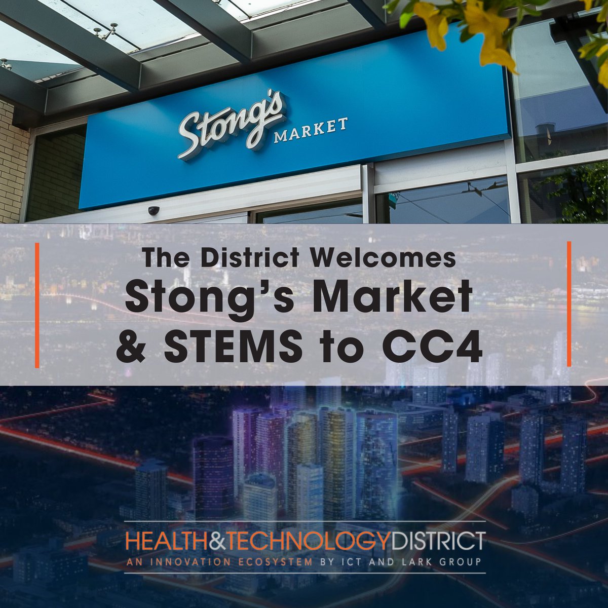 healthtechdist's tweet image. 🎉 We're thrilled to welcome @StongsMarket & STEMS floral to the Health & Technology District in the new City Centre 4 building! Locally owned & operated, Stong’s offers an enhanced grocery experience, while STEMS features floral & giftware. 🌸 To open late 2025. #SurreyBC