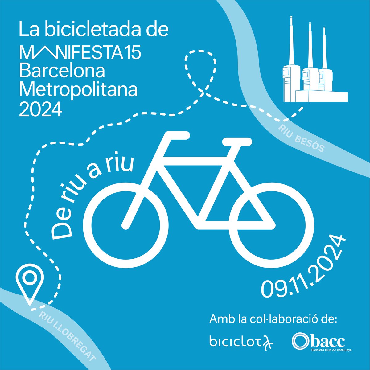 Bicicleta Club de Catalunya | bacc (@bacc_cat) on Twitter photo 🥳 Amb molta il·lusió us anunciem la bicicletada de @ManifestaDotOrg amb la col·laboració de <a href="/biciclot/">Biciclot coop</a> i el <a href="/bacc_cat/">Bicicleta Club de Catalunya | bacc</a>!
🗓️Us esperem el 9 de novembre en un recorregut únic de riu a riu!
⏰ 10:30 h
📝 Més informació i inscripcions forms.gle/SaCTR92A4u4NTk…
Compartiu i veniu! 🙌 🥳 Amb molta il·lusió us anunciem la bicicletada de @ManifestaDotOrg amb la col·laboració de <a href="/biciclot/">Biciclot coop</a> i el <a href="/bacc_cat/">Bicicleta Club de Catalunya | bacc</a>!
🗓️Us esperem el 9 de novembre en un recorregut únic de riu a riu!
⏰ 10:30 h
📝 Més informació i inscripcions forms.gle/SaCTR92A4u4NTk…
Compartiu i veniu! 🙌