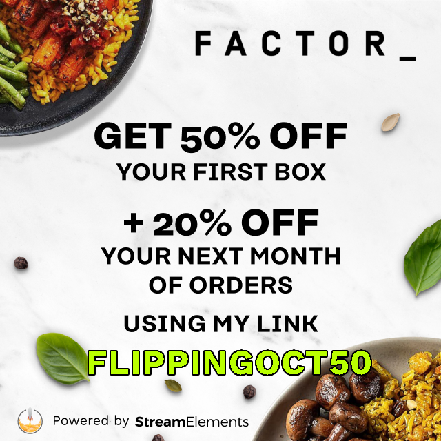 FlippingOSRS's tweet photo. Now is a great time to take advantage of an awesome deal offered by @FactorMeals! Each week there is over 30 tasty meals to choose from!

Use my link to get 50% off your first Factor box and 20% off your next month of orders! https://t.co/04AL5V33xB

#Factor75Partner, #ad https://t.co/J8jl0h38tH
