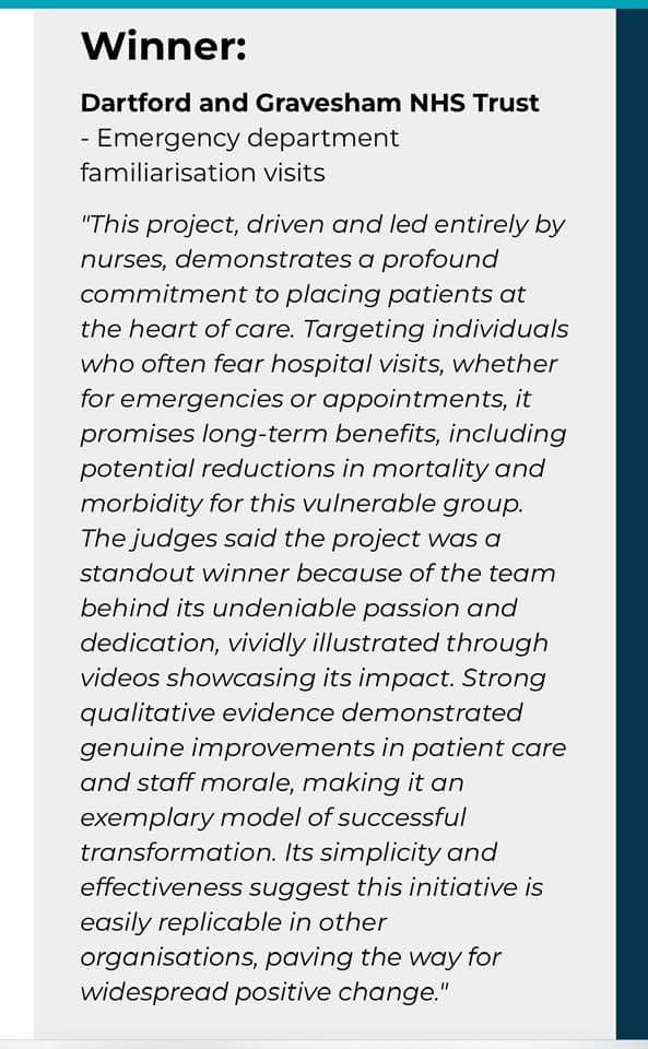 LadyC04188682's tweet photo. Super proud of the most fantastic team DVH ED who won the Nursing Times award last night, very well deserved you are just amazing!👏👏👏🌟⭐️🌟 https://t.co/czPXhPin6f